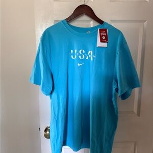NWT Nike Team USA Blue Short Sleeve Shirt Men’s XL